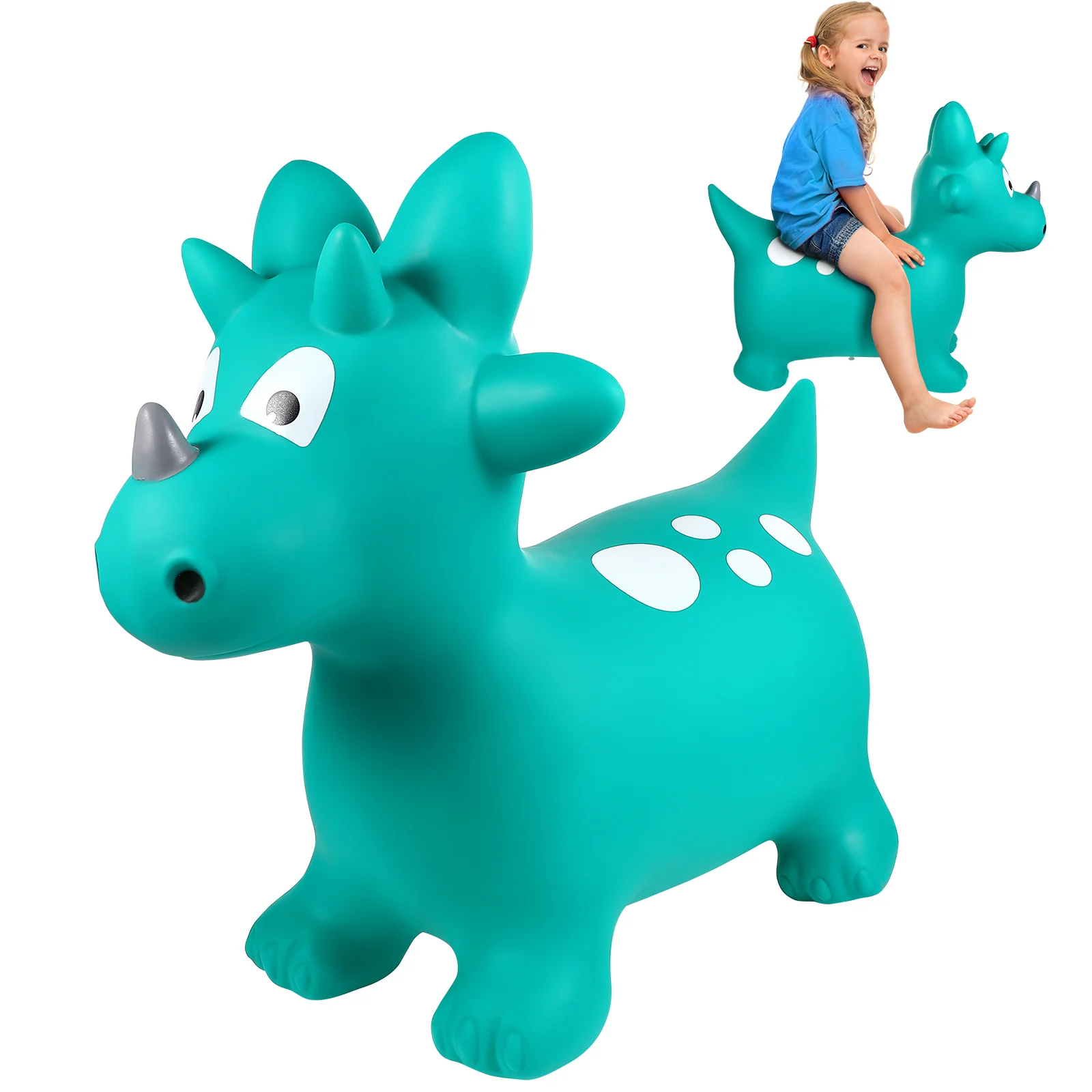 

Bouncing Ball Kid Toy Inflatable Bouncy Horse Jumping Dinosaur Kids Elasticity Pvc Children Hopper