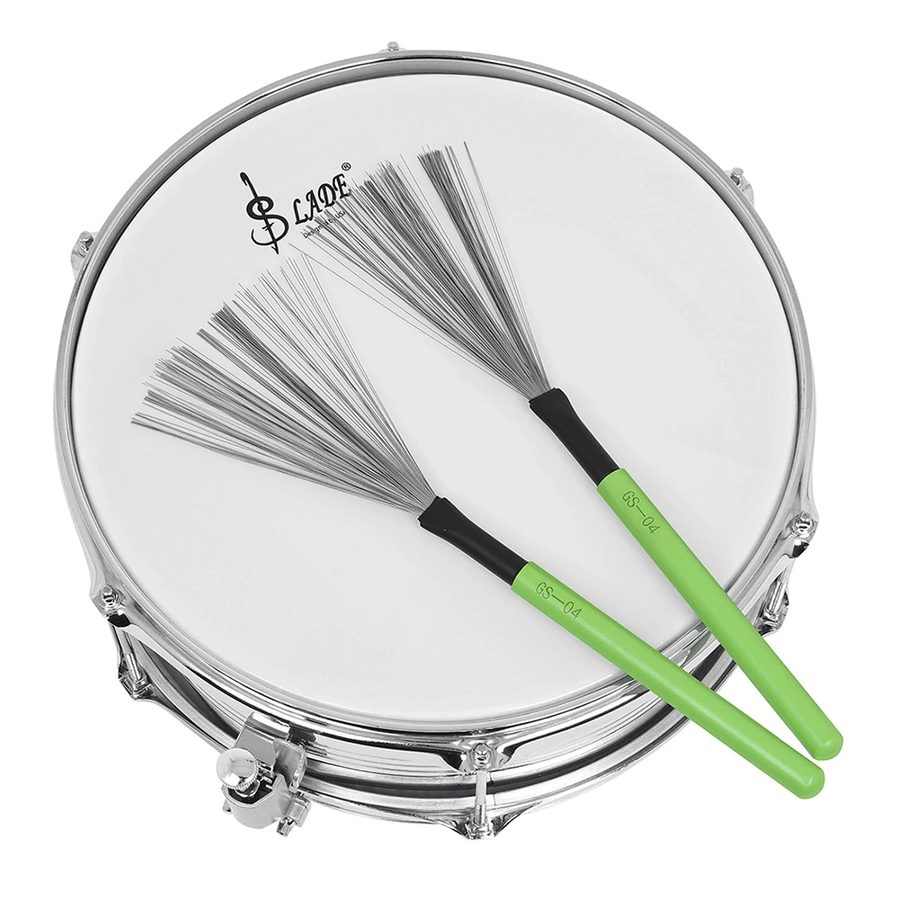Drum Brushes Drumstick Metal Retractable Brush 2Pcs/Set for Drum Kit Cajon Jazz Steel Wire Percussion Accessory drum percussion accessories drum accessories