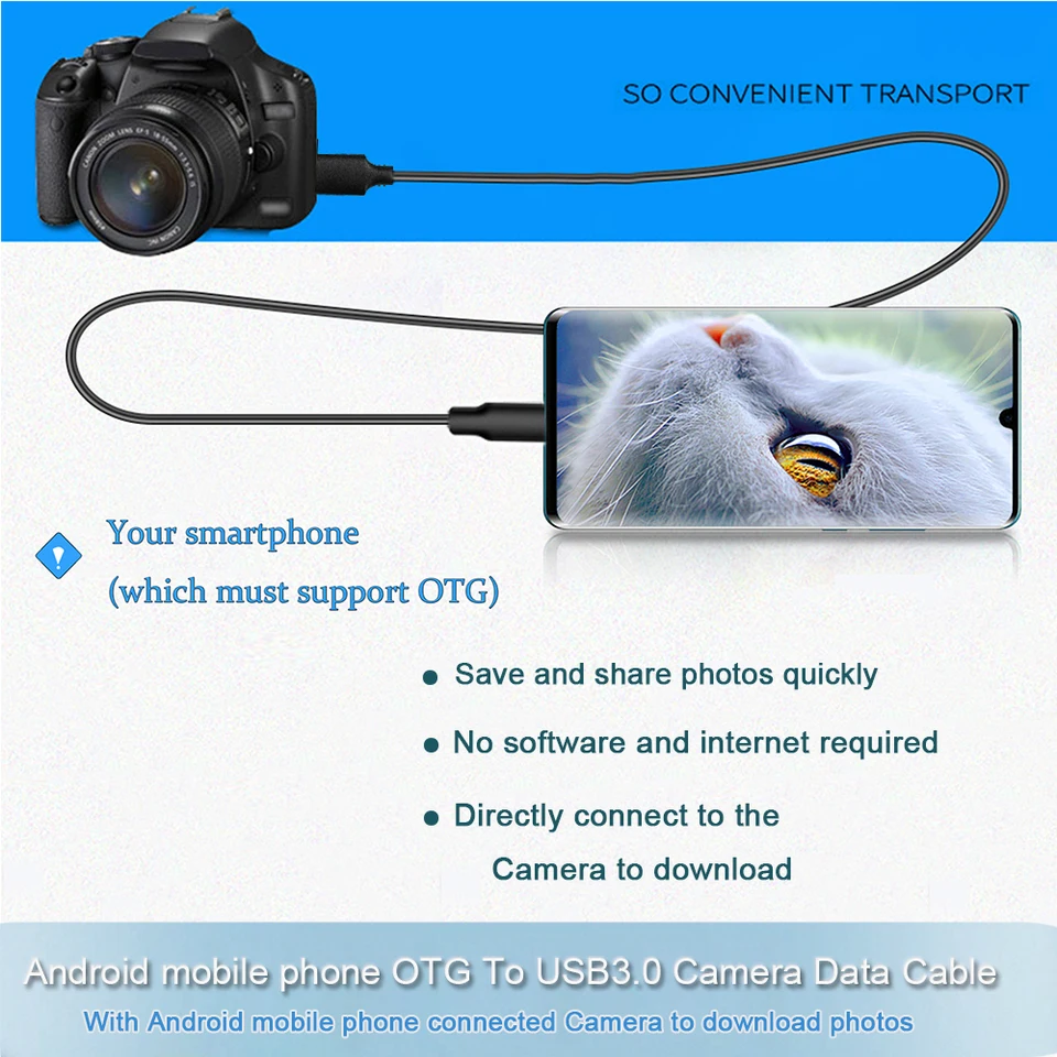 OTG 케이블 UC-E14 UC-E22 USB3.0 전송 케이블, NIKON 카메라 D5 D500 D800 D810 D850, 휴대  전화/카메라 전송선 - AliExpress