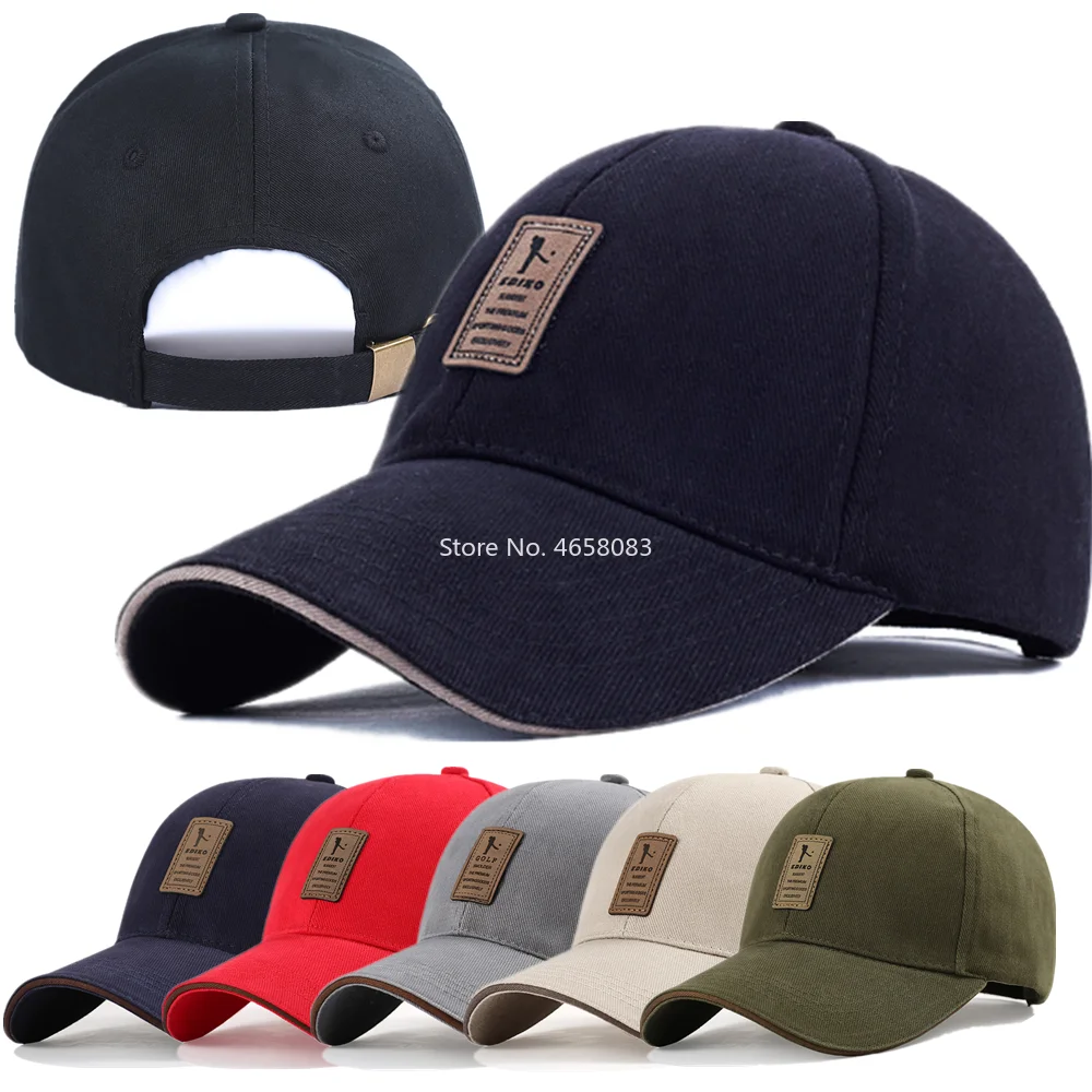 Hot Sale Unisex Adjustable Golf Sports Hat Classic Simple Solid Color Snapback Men Women Baseball Cap Outdoor Sport Hip_voghion.com