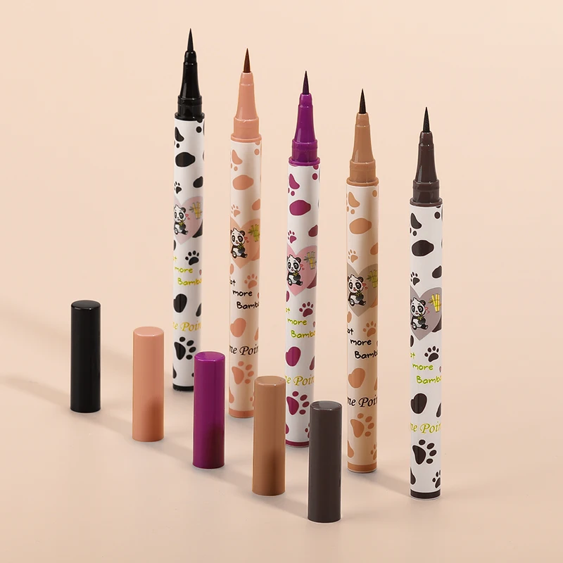 Eyeliner Pen Lying Silkworm Tea Brown Liquid Eye Shadow Pencil 1pcs