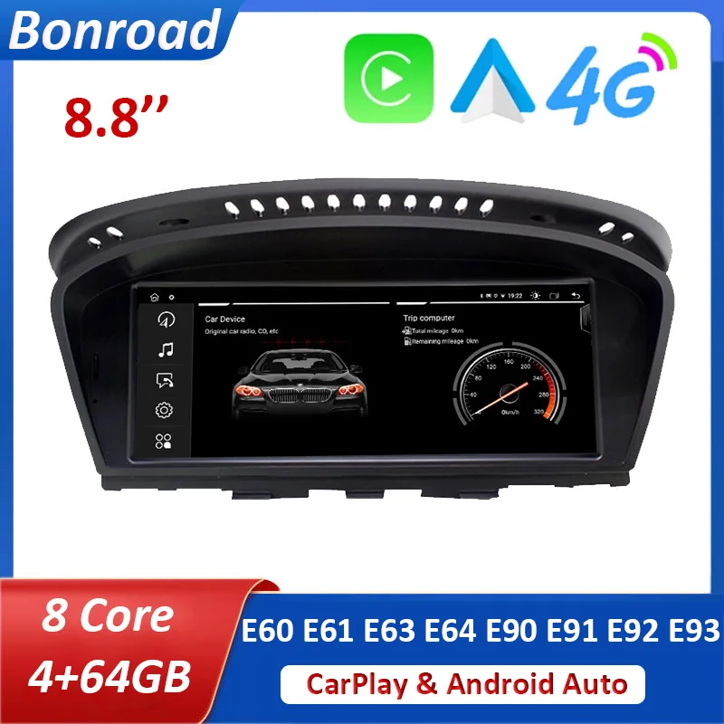 Radio con GPS para coche, reproductor Multimedia con Android, CarPlay