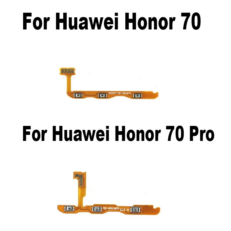 

Original For Honor 70 Pro Plus Lite 5G Power Flex Cable Power On Off Volume Button Key Flex Cable Replacement