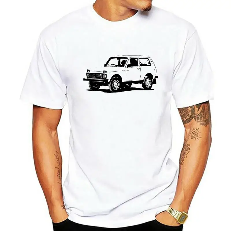 

Мужская Спортивная Футболка Lada Niva 4x4 из хлопка с коротким рукавом