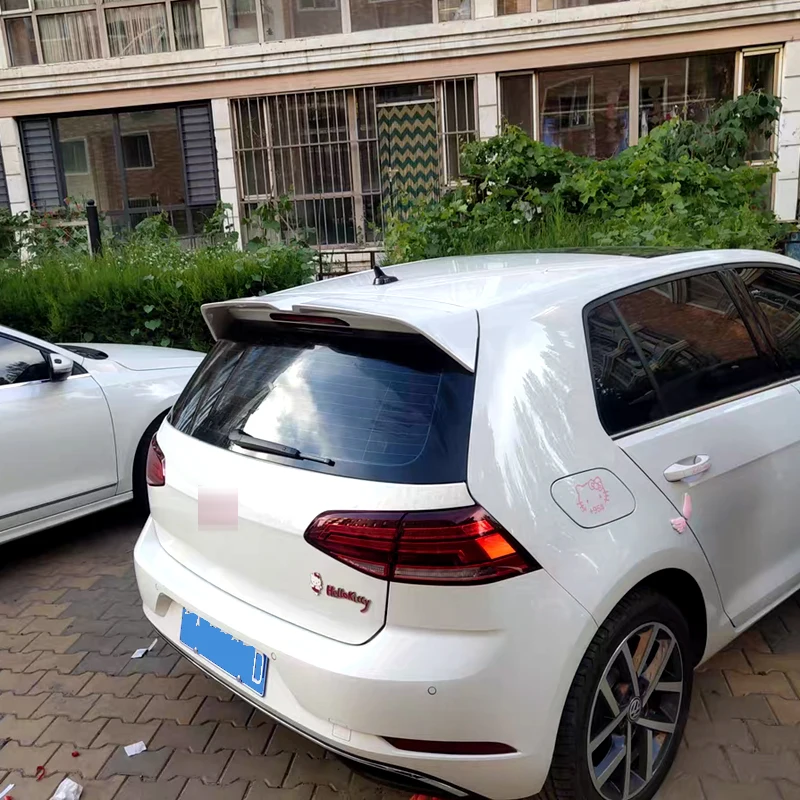 Carbon Surface Rear Roof Spoiler For Volkswagen Golf 7 Mk7 Rline Gti  2014-2019 - Spoilers & Wings - AliExpress