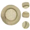 Round Rattan Charger Plate Fruit and Bread Tray Counter Food Snack Serving Tray for Bathroom Sundries Coffee Table Countertop 5