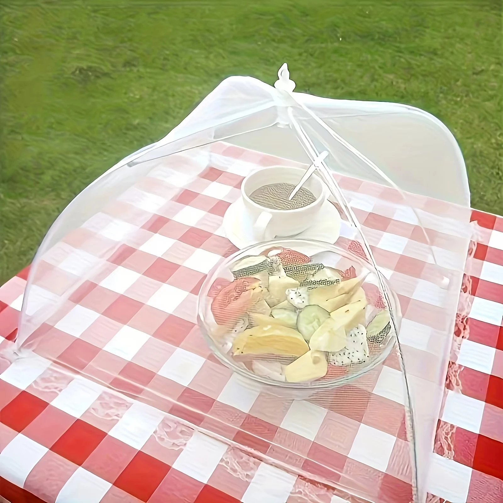 1pc Food Cover Mesh Folding Washable Foldable Tables Cover Insect Proof Protective Dish Covers Home Kitchen Storage Accessaries