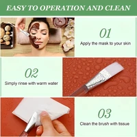 Skin Care DIY Mask Set Clear Rod Mud Mixing Bowl Spoon Set Soft Applicator Brushes for Face Deep Cleaning Portable Beauty Tools 5
