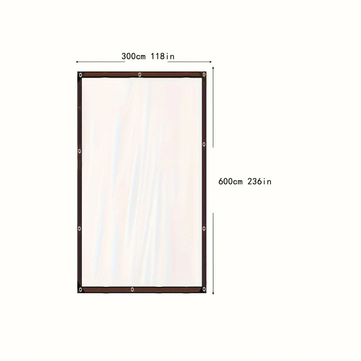 1pc Heavy-Duty Transparent Waterproof Tarp UV & Scratch Resistant Ideal for Greenhouses Balconies & Outdoor Protection garden greenhouse cover greenhouse cover