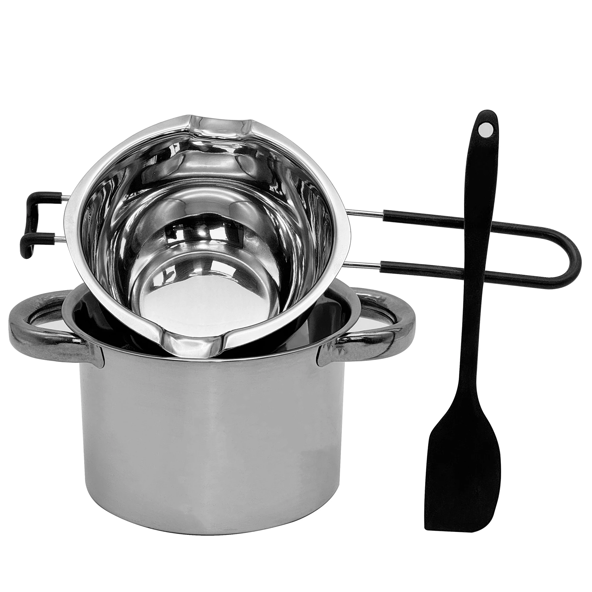 Stainless Steel Double Boiler Melting Pot Large Capacity Chocolate Melting Pot for Butter Candy Butter Cheese Candle Making fondue set