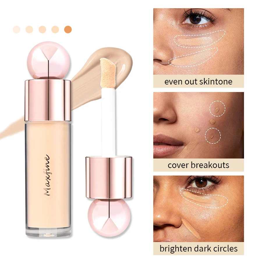 Concealer Pore Blurring Moisturizing Oil Control Long Lasting Sweat Resistant Non Transfer for Covering Facial Blemishes