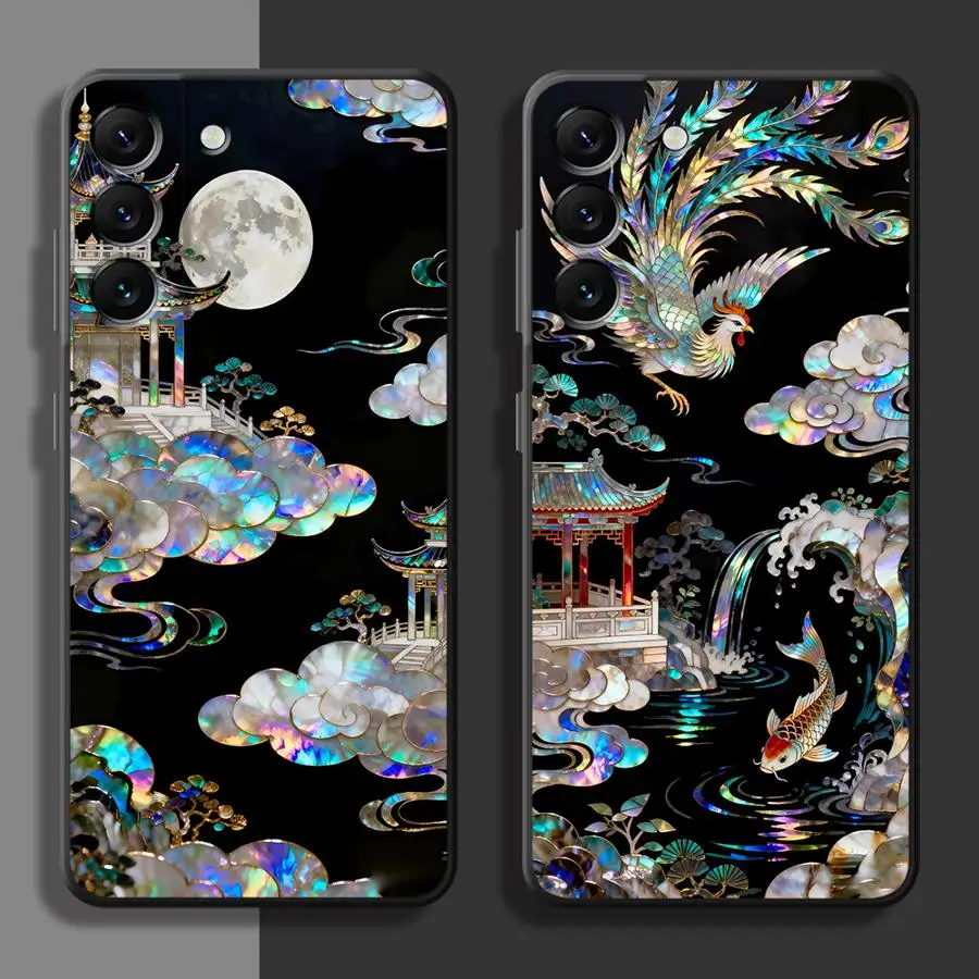 Mystic Clouds Dragon Tiger Phone Cover Case