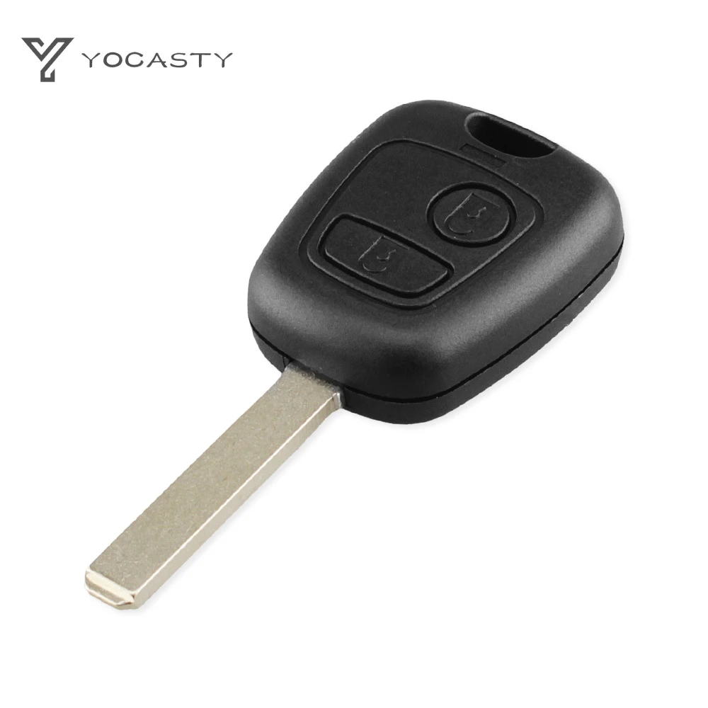 

YOCASTY 50pcs/lot 2 Buttons Remote Control Key Fob Case For Peugeot 307 Citroen C1 Car Key Shell VA2 Blade