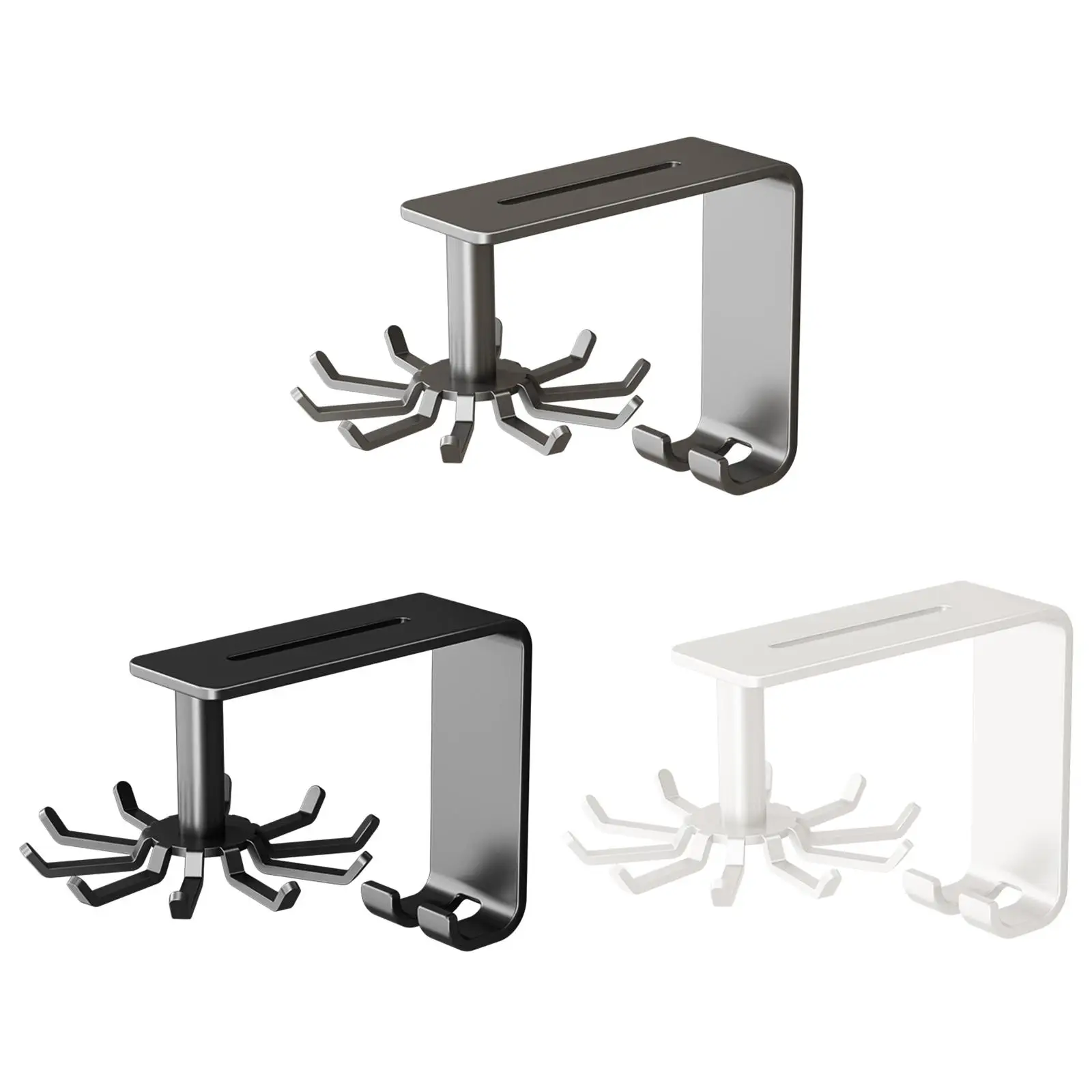 Utensils Hanging Rack Wall Mounted Kitchen Utensil Hooks Kitchen Wall Organizer for Cutting Board Pans Gloves Towel Whisk