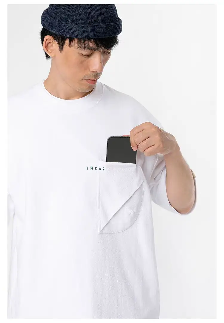 TMCAZ 24ss 3D Dual-Pocket Tee cotton material short sleeve t-shirt loose 3d cut silhouette urban outdoor gorpcore