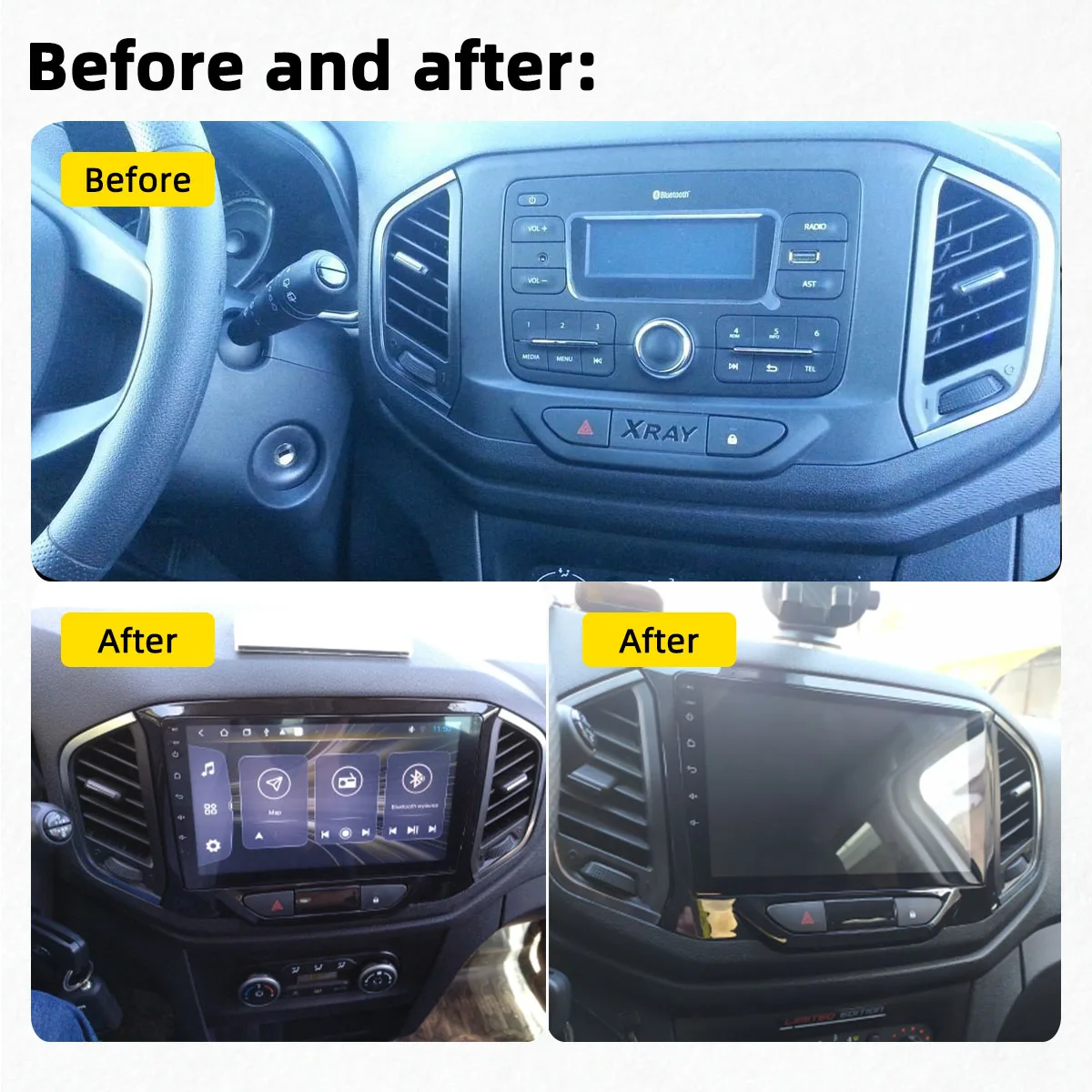 Автомагнитола 2 Din, Android Для LADA XRAY 2015-2019, Авторадио.