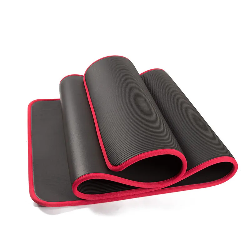 10MM Yoga Mat NRB Non-slip Mats For Fitness Extra Thick Pilates Gym Exercise Pad 