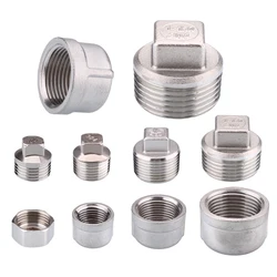 304 Stainless Steel Square Head Plug 1/8