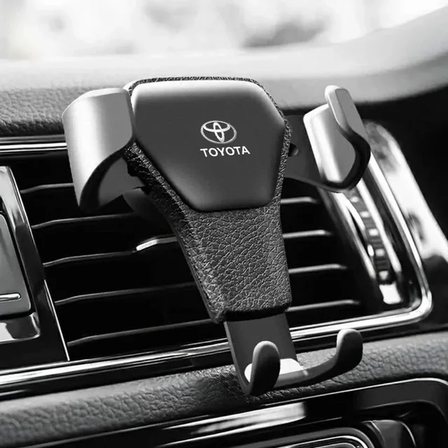 Car Phone Holder Air Vent G-Sensor Smartphone GPS Stand For Toyota Yaris Corolla Avensis Aygo Vitz Vios Yaris Mark-X Mirai 1