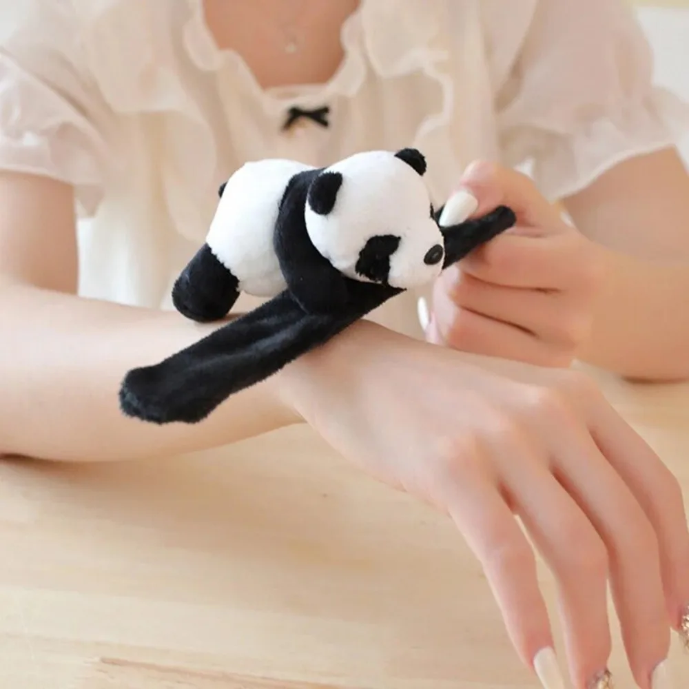 

Soft Panda Slap Bracelet Cute PP Cotton Lightweight Plush Hand Ring Cartoon Snap Wrap Easter Day