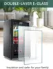 Beverage Refrigerator and Cooler for 120 Cans, Mini Refrigerator with Wire Adjustable Shelving, Small Drink Dispenser Machine 6