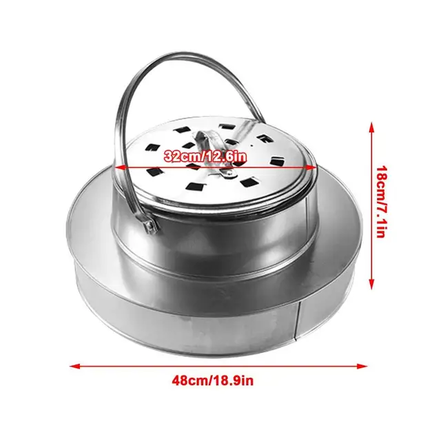 Hordozható Tűzhely Fa Égő Gödör Kályha Máglya Tűz Pit Kültéri Piknikhez - Image 6