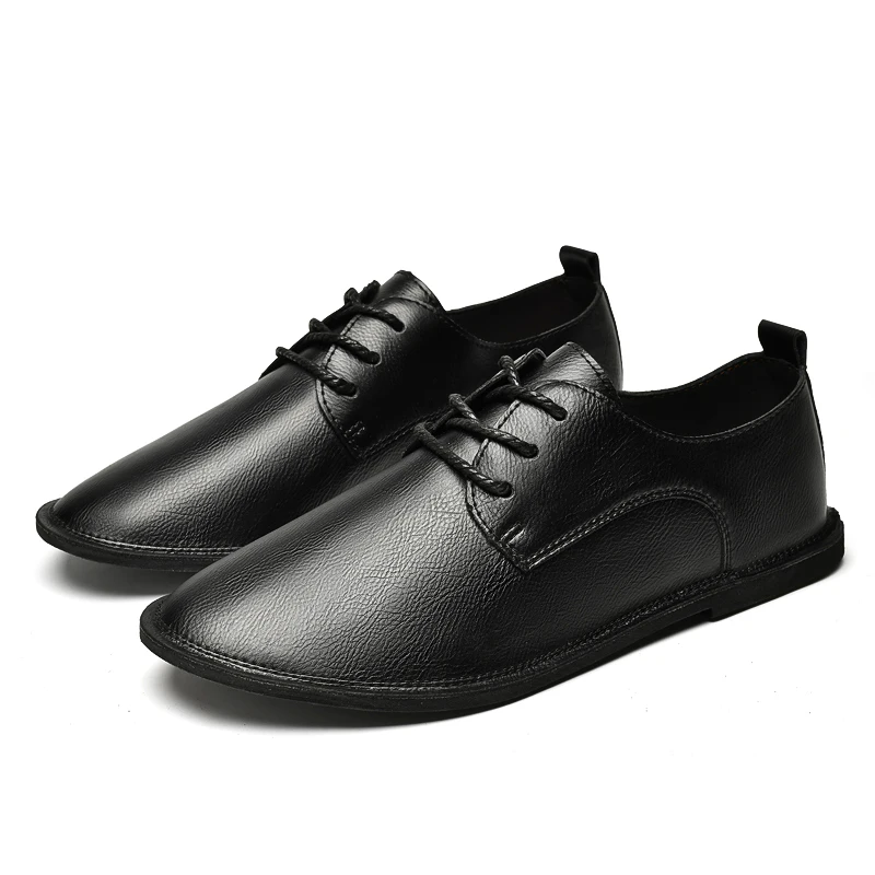 Spring Retro Oxford Shoes Adult Formal Business Leather Loafers Pointed Casual Shoes British Style Comfortable Lace Up Shoes 47 5