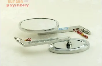 Buygbr Specchietti Moto Ovali Per Yamaha Harley Royal Star,Stratoliner,Roadliner,Road Star,V Star, Warrior, V -Max ,Virago