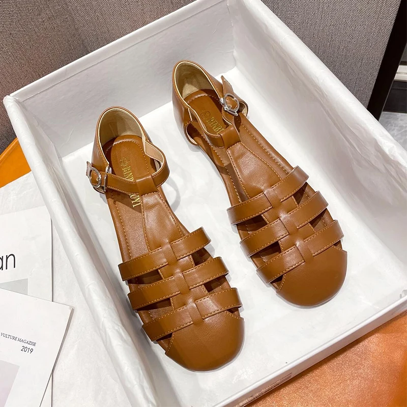 

Summer Fashion Gladiator Women Narrow Band Cross-tied Platform Flats Shoes Peep Toe Rome Design Sexy Mature Shoes Ladies Females