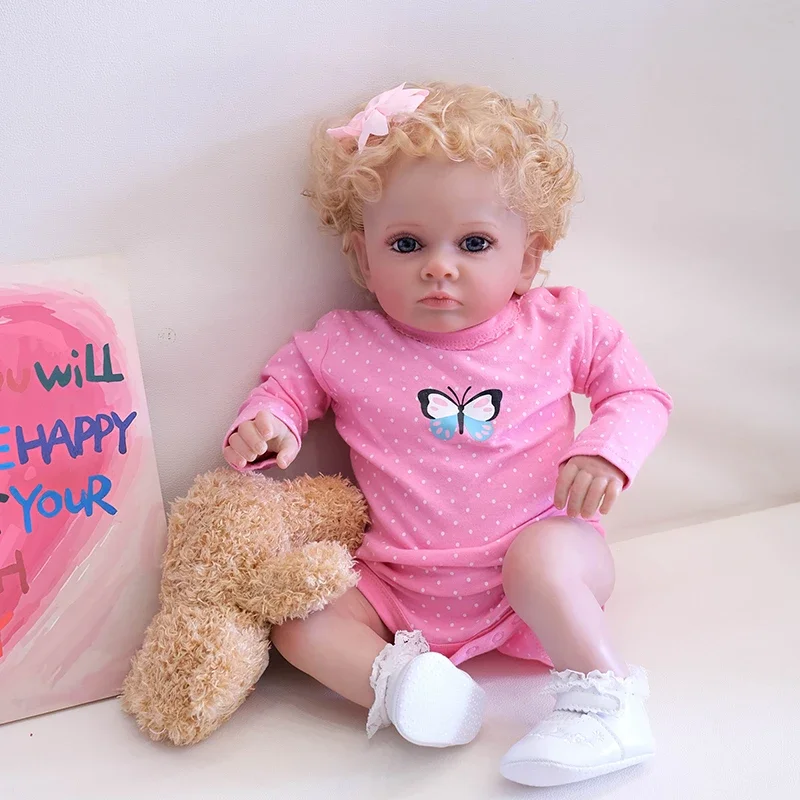 58Cm Reborn Toddler Doll Tutti Hand Paint 3D Skin Pittura A Più Strati Con Vene Visibili Bebe Reborn Dolls Toys For Girls