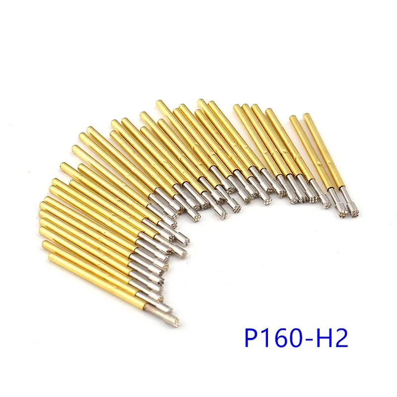 100 pz/borsa P160-H2 Q1 Q2 LM2 T2 perno di prova a molla diametro esterno 1.36mm lunghezza 24.5mm per PCB Pogo Pin