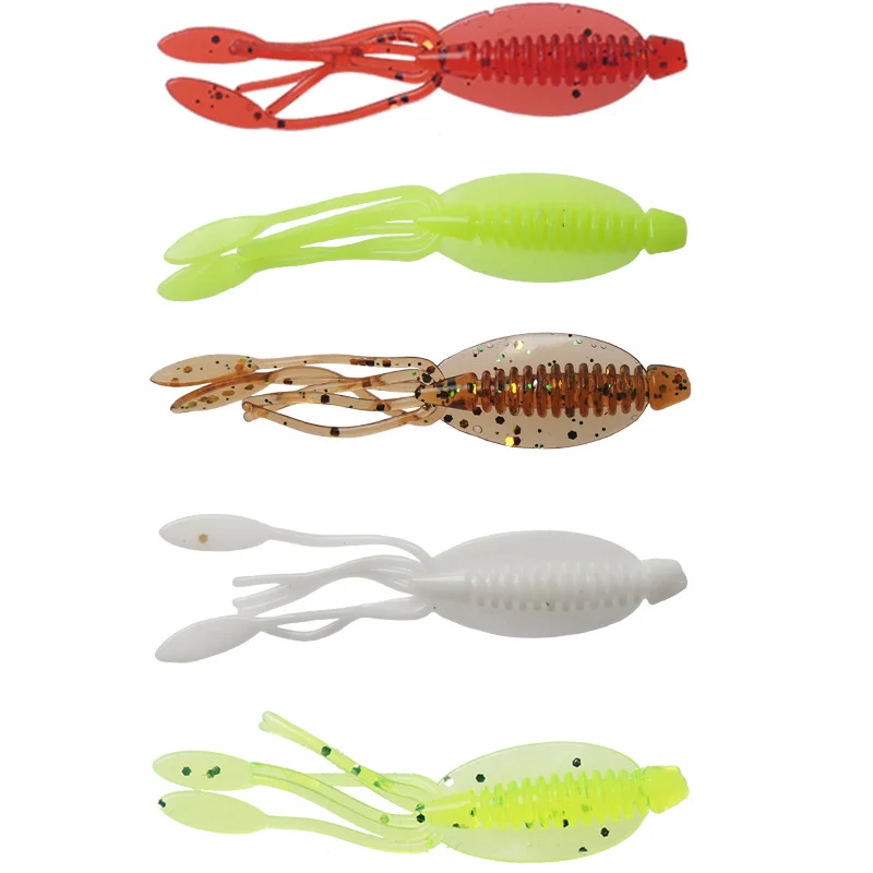 

Fishing Soft Lures New Mini Luya Sea Fishing with Small Squid Soft Swimming Good False Bait Bionic 10 Strips Pack