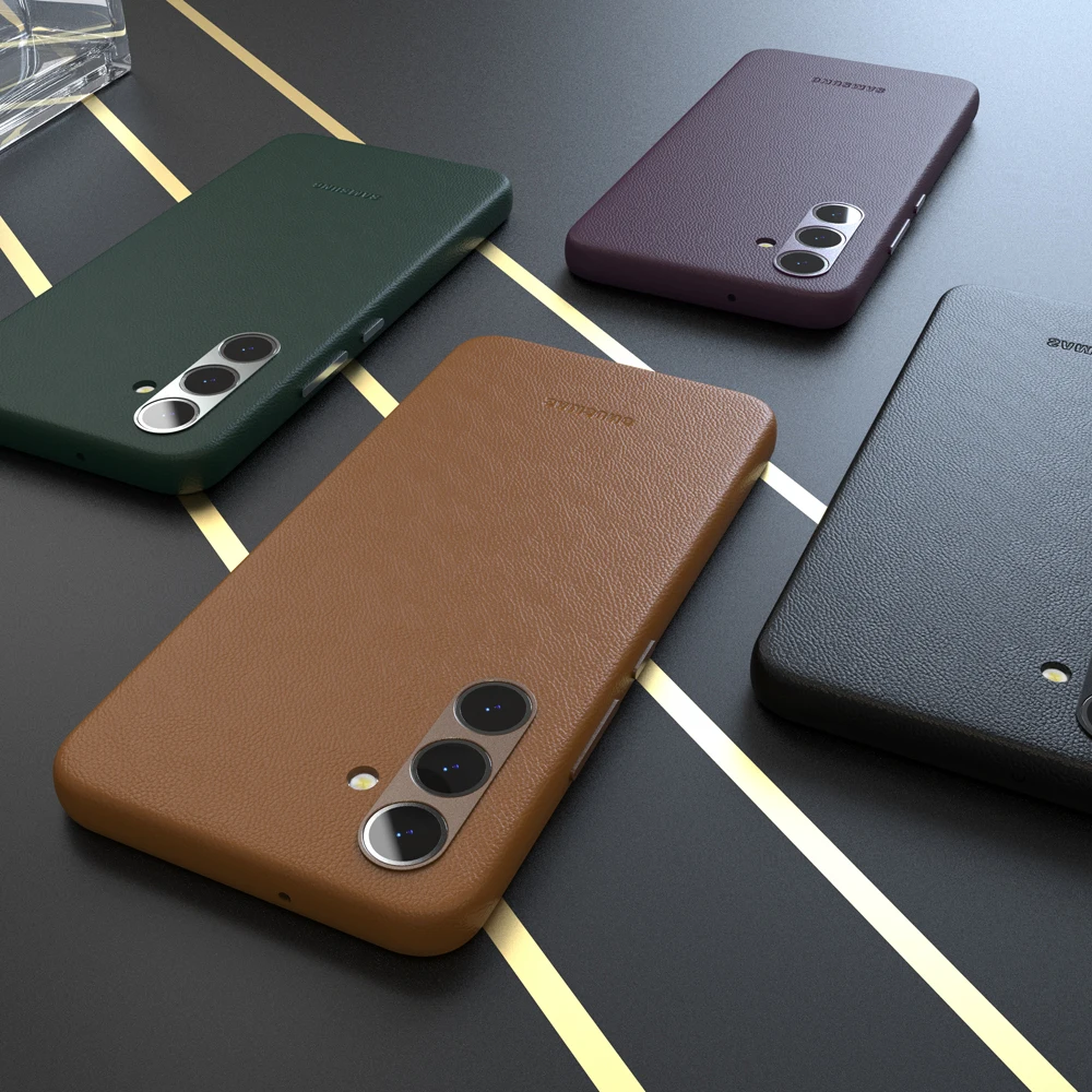 Luxurious Leather Phone Case with All-Inclusive Lens Protection