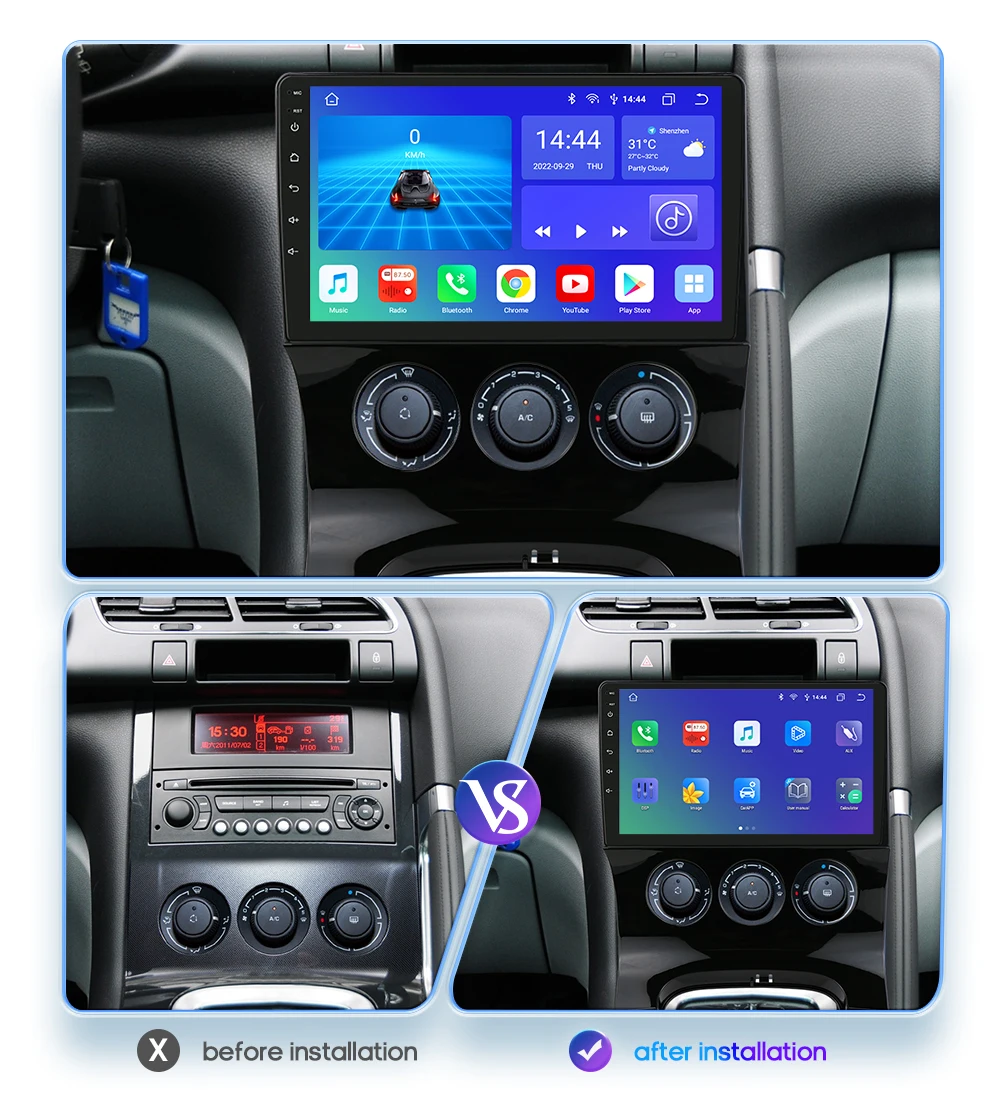 2GB 64GB Android Autoradio pour Peugeot 3008 2009-2015 Carplay sans Fil Android Auto, Hodozzy Écran Tactile 9 Pouces, GPS, WiFi,Bluetooth, FM/RDS, Mirror Link Radio 2 Din pour Peugeot 3008 Caméra 2GB 64GB Android Autoradio pour Peugeot 3008 2009-2015 Carplay sans Fil Android Auto, Hodozzy Écran Tactile 9 Pouces, GPS, WiFi,Bluetooth, FM/RDS, Mirror Link Radio 2 Din pour Peugeot 3008 Caméra