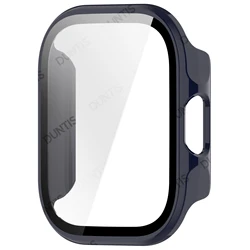 Premium Glass & PC Bumper Case with Built - in Ultra - HD Tempered Glass Protector for Watch 6 Lite (Blue)