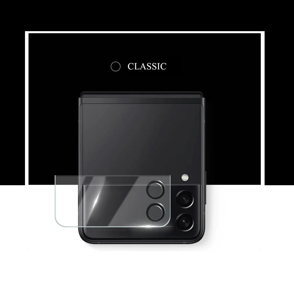 HD Flip4 Tempered Glass Lens Protector - Anti-Scratch Full Coverage Rear Camera Shield