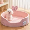 Soft Pet Bed Detachable Washable Dog Sleeping Very Soft Comfortable Warm Cat Mats Four Seasons Detachable Pet Beds Supplies