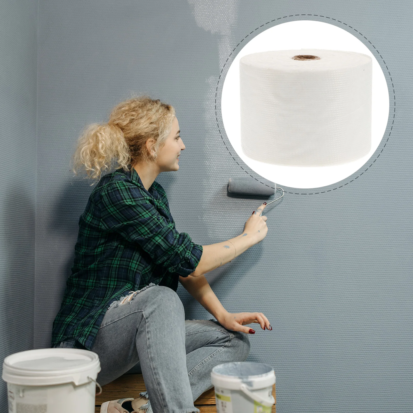 Waterproof Fabric Tape Drywall Repair Mesh Suite Filler for Shower Walls Polyester Membrane