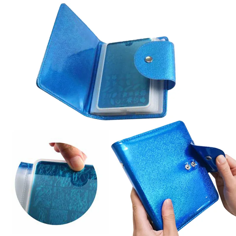 20Slot Laser Nail Stamping Plate Collection Bag Modelli Di Immagine Custodie 10*15Cm Nail Stamp Template Holder Album Storage Bag
