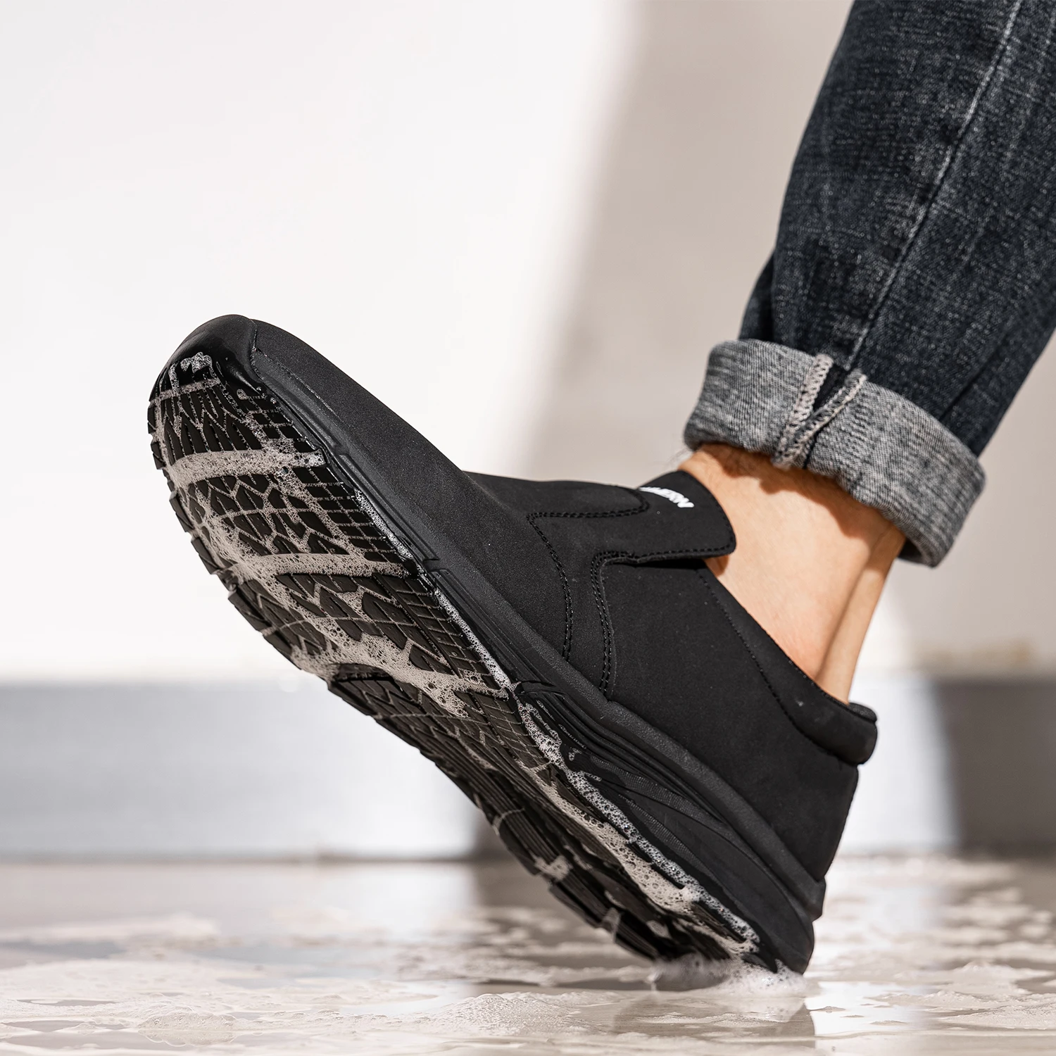 LARNMERN Chef Shoes For Men Resistant Kitchen Cook Waterproof Non