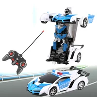 Mini 2 In 1 Car Toys Transform Robot Model Vehicle Remote Control RC Car Deformation Car Toy Boys Gifts Children Fun Toys Gift 1