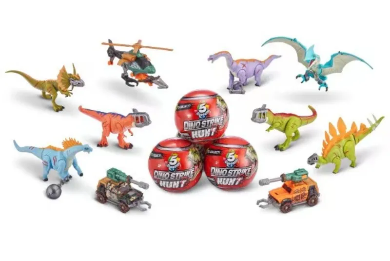 ZURU 5 Surprise Dino Strike Volcano Series 4 Mystery Collectible Capsule