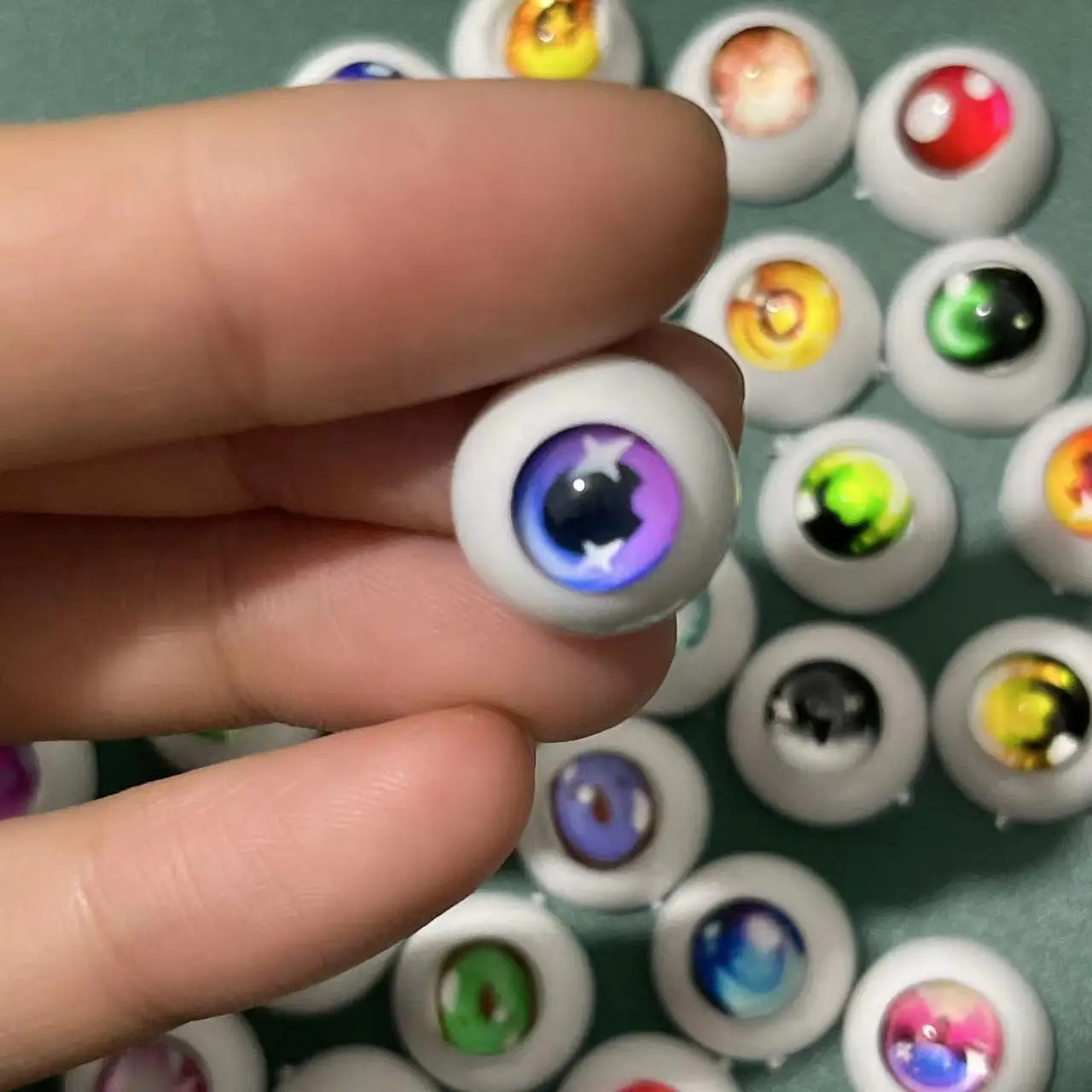 2 Pairs Plush Toy Eyes 12mm/14mm Cartoon Eyeball DIY Doll BJD