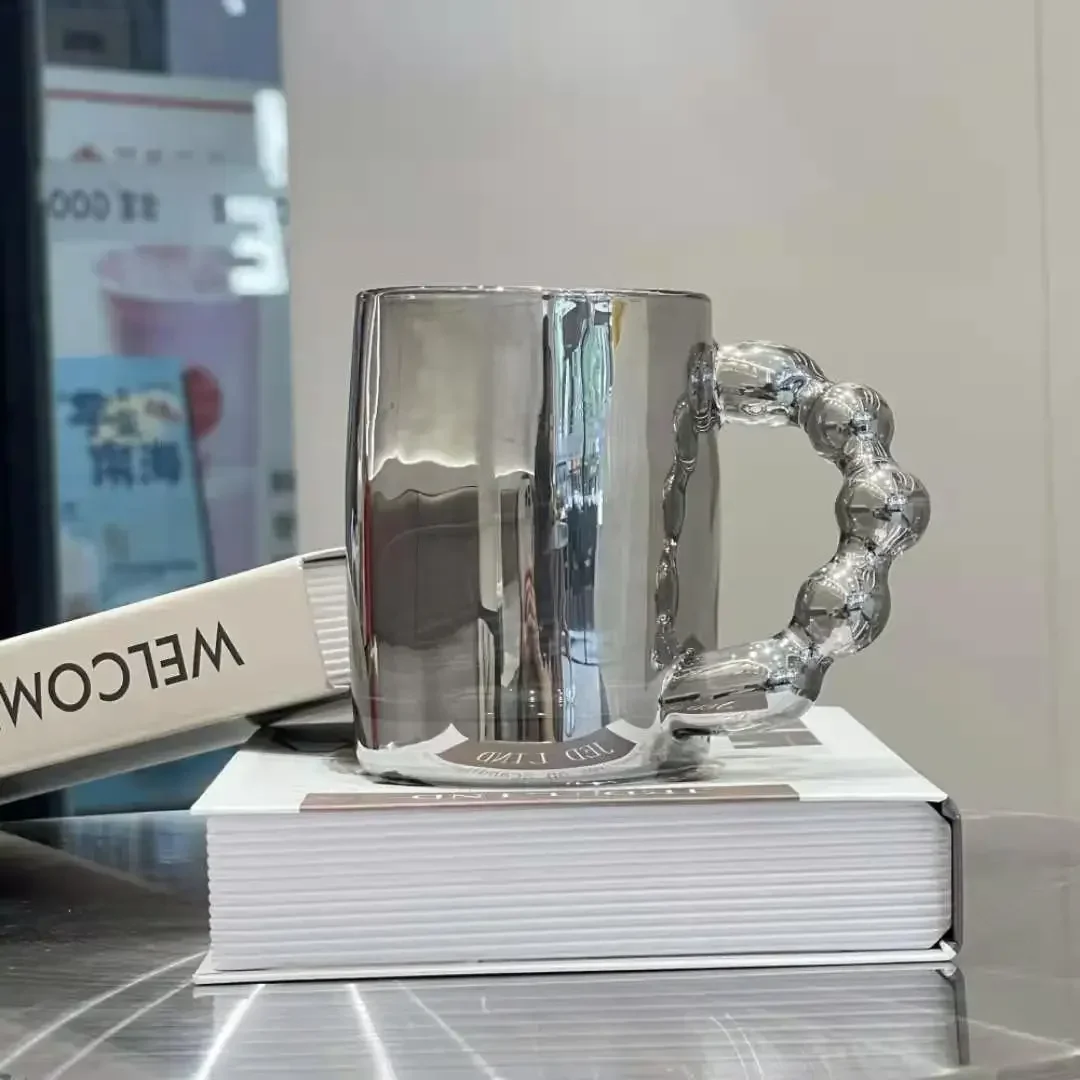 Europe Style Coffee Mugs Luxury handle Coffee Milk Afternoon Tea Cup Creative Bubble Glass Cups For Friend Gift