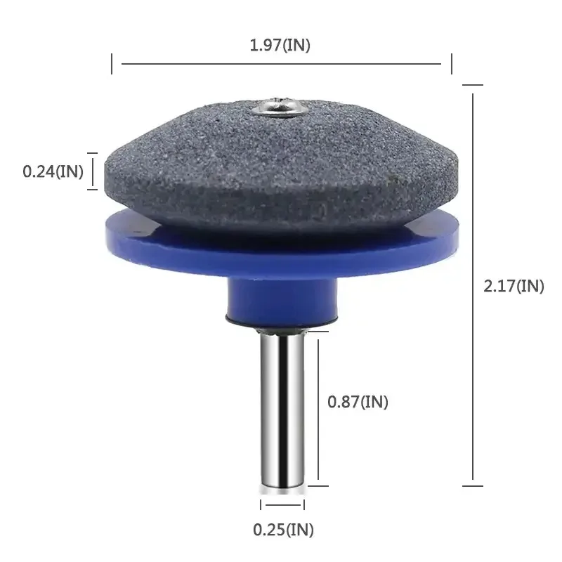 Professional Electric Lawn Mower Blade Sharpener - Precision Grinding with Dual Whetstone & Abrasive Head for Garden Tool