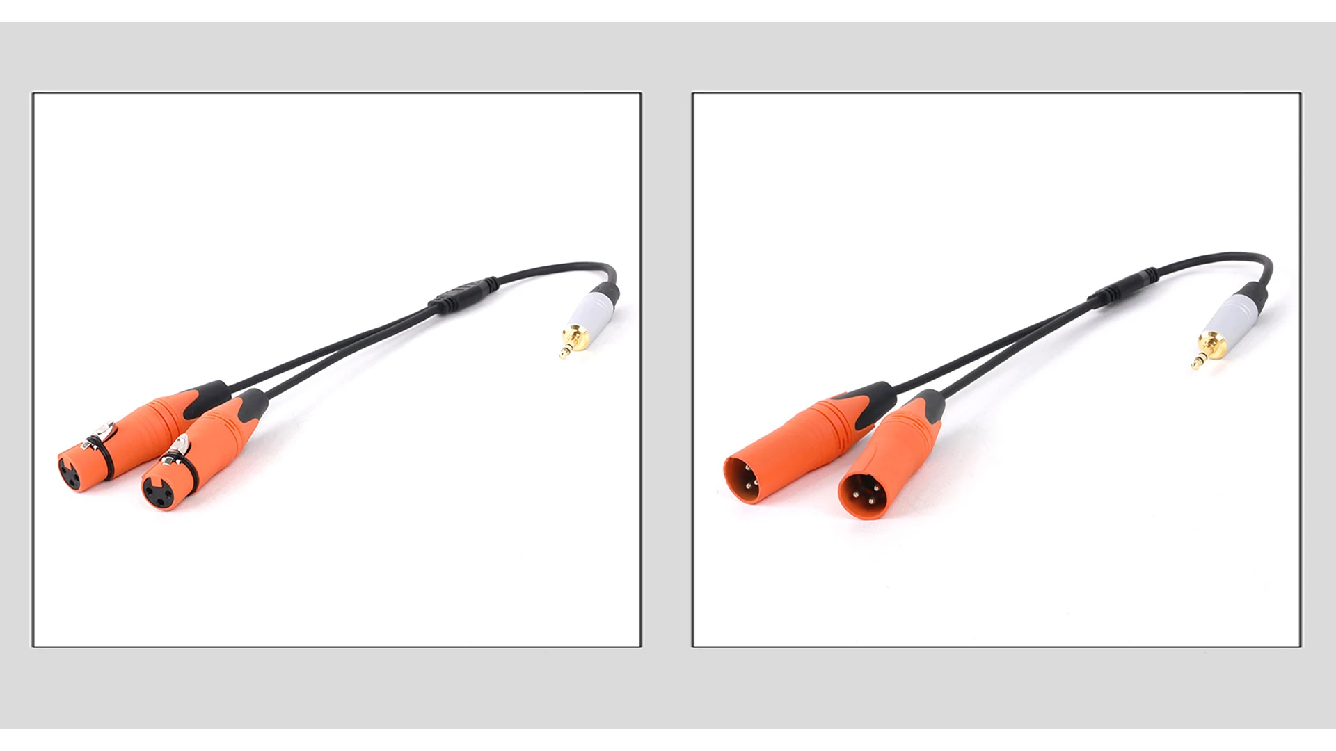 Premium-Audio kabel Mini-Buchse 3,5 trs zu Dual XLR 3-polig für PC-Kopfhörer Sound mischer 3,5mm bis 2 xlr Kabel 1m 2m 3m 5m 8m 10m – Detail 4