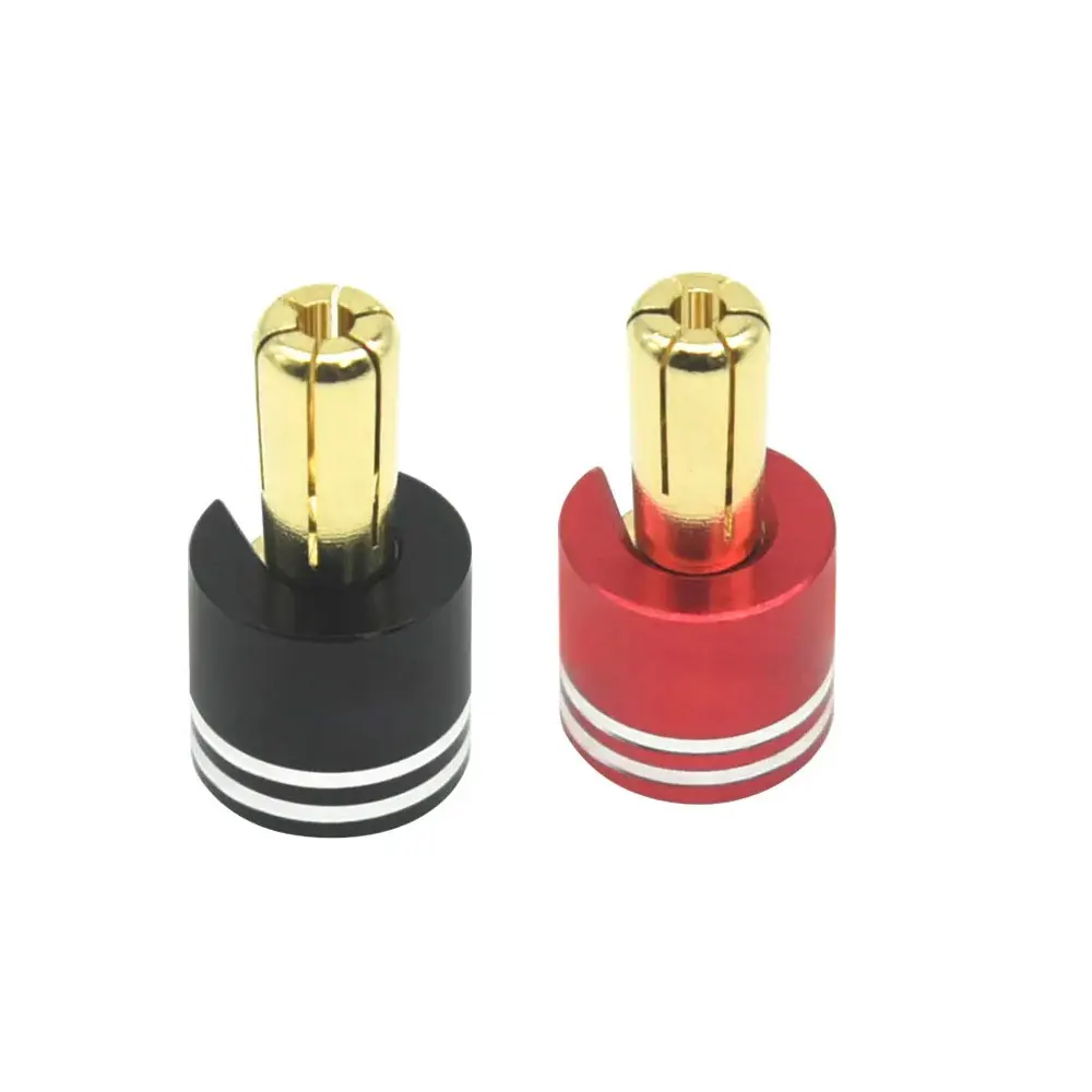 핫 팀 히트싱크 불릿 플러그 그립(5mm 불릿 포함)(블랙/레드) 로우 프로파일 5.0mm 14mm