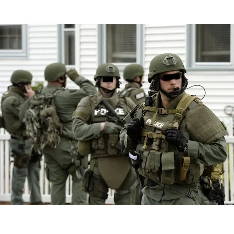 Men Green Camouflage Uniform Tactical Combat Black Shirts&Pants Airsoft Paintball Work Clothing Suit 2