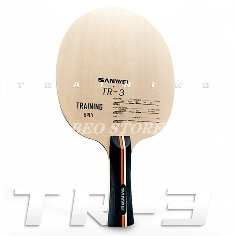 

SANWEI TR-3 Table Tennis Blade Racket (5 Ply Wood for Training) Original SANWEI Ping Pong Bat Paddle