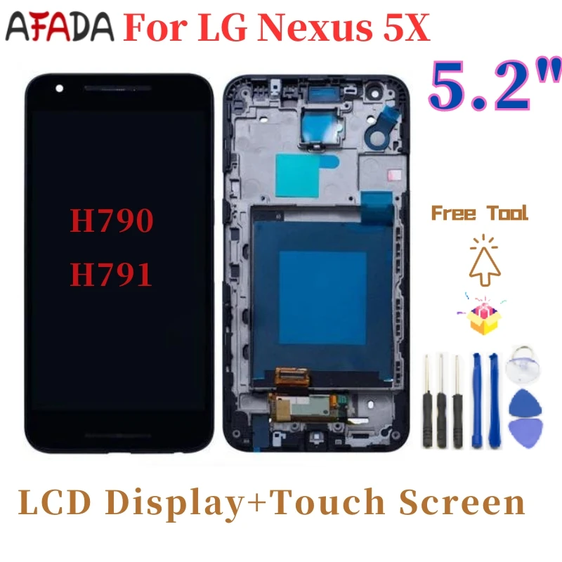 Testato Al 100% Nuovo Lcd Da 5.2 Pollici Per Lg Nexus 5X Per Lg H790 H791 Display Lcd Touch Digitizer Assembly Con Strumento Gratuito